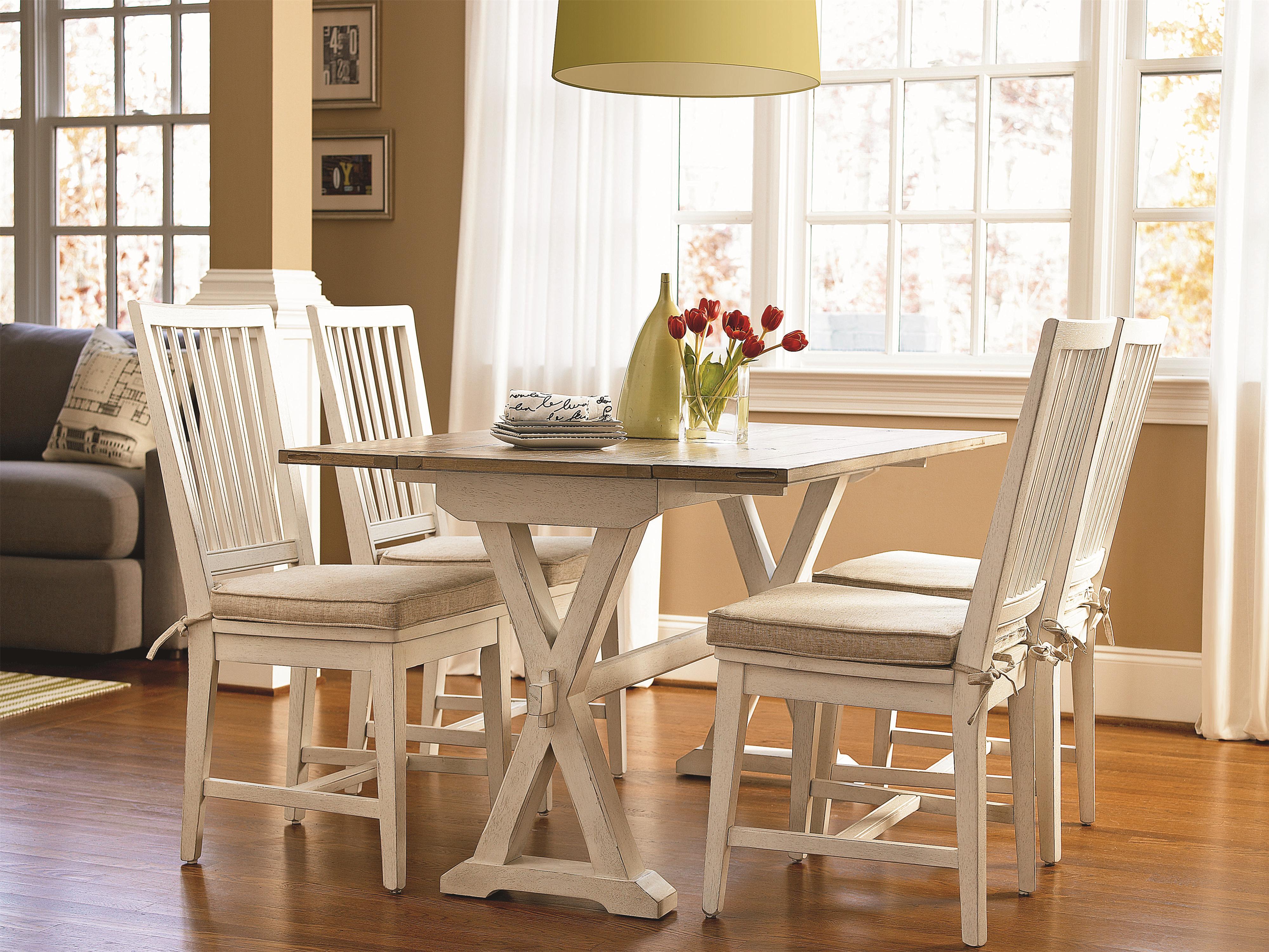 Console table discount behind chairs